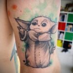 tattoo couleur yoda