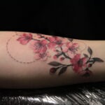 tattoo couleur fleurs