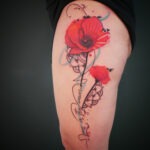 tattoo couleur coquelicot