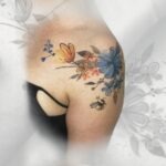 tattoo couleur fleurs